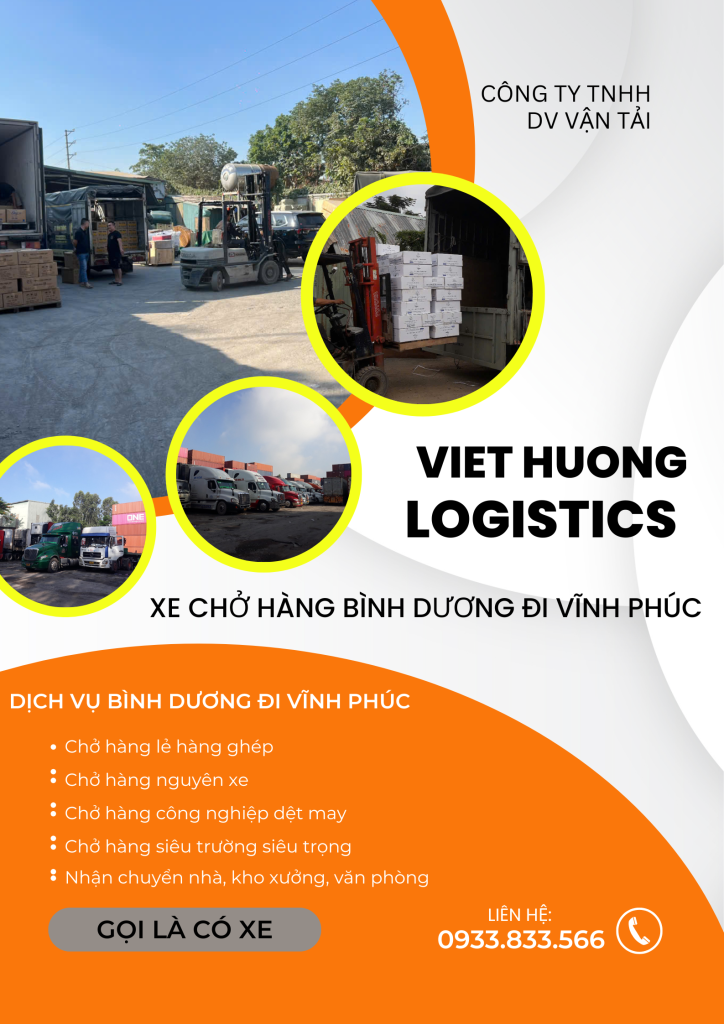 Xe chở Hàng Bình Dương đi Vĩnh Phúc - LH: 0933.933.566(zalo)