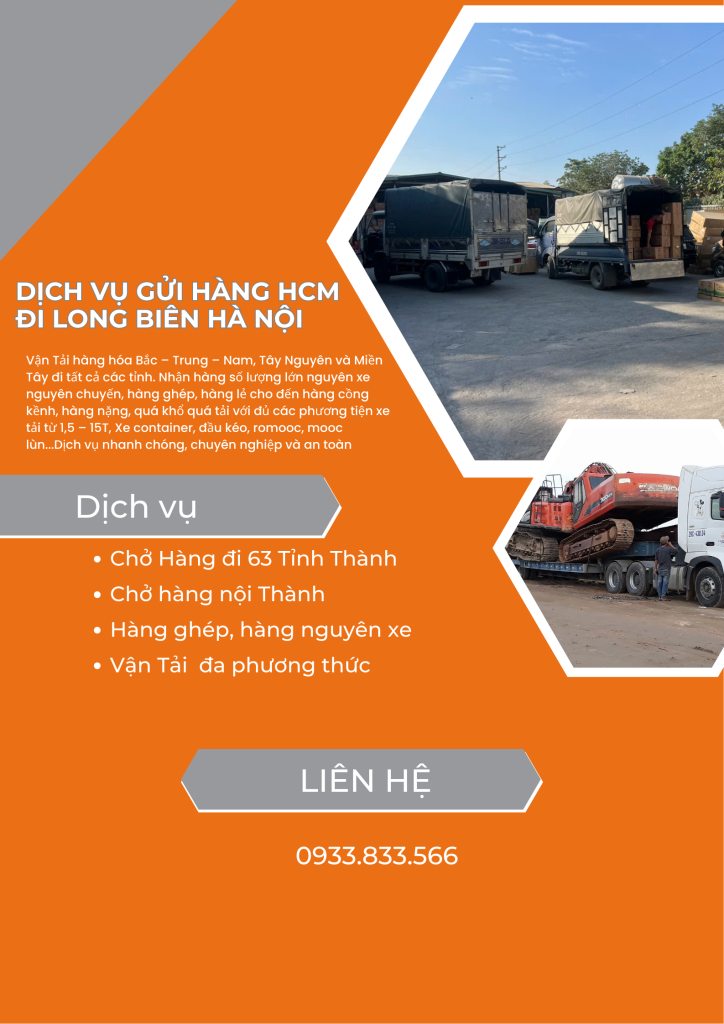 Dịch vụ gửi hàng HCM đi Long Biên Hà Nội
