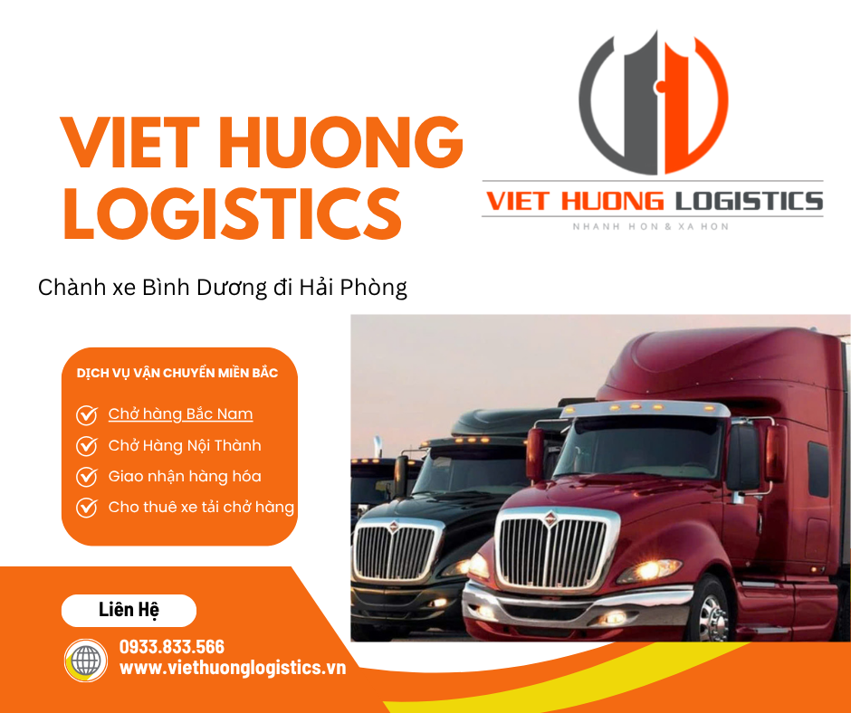 Chành xe Bình Dương đi Hải Phòng
