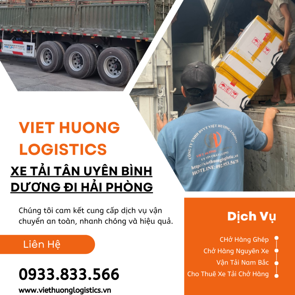 Gửi Hàng Bình Dương Đi Hải Phòng 2-3 ngày I 0933.833.566