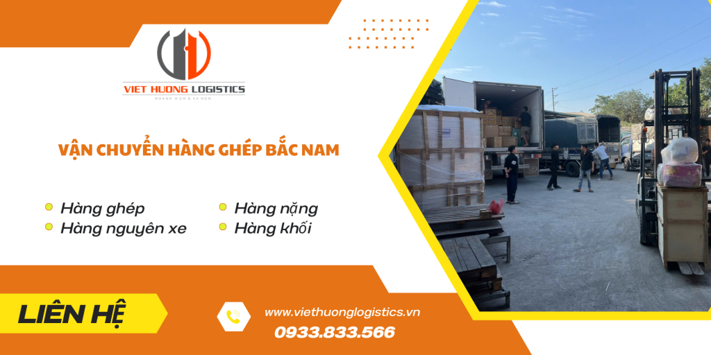 Vận chuyển hàng lẻ hàng ghép Bắc Nam 2-3 ngày- Vận Tải Việt Hương. Liên Hệ Báo Giá: 0933.833.566/zalo
