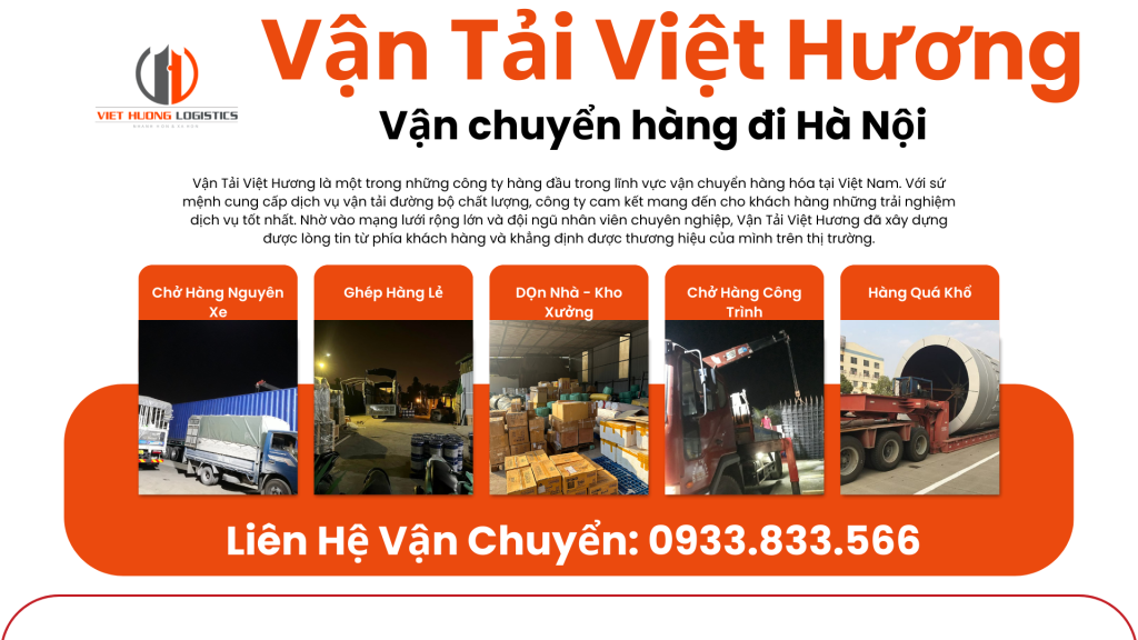 Thông tin liên hệ từ Xe ghép hàng đi Hà Nội - Vận Tải Việt Hương