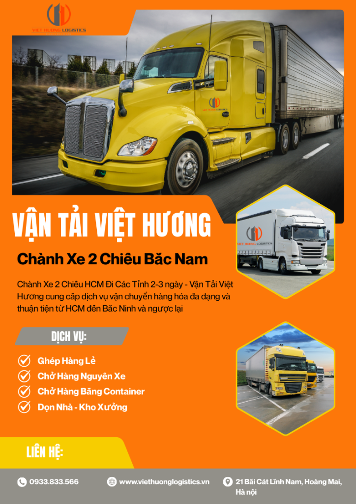 Xe 15T Chở Hàng Bắc Ninh Miền Nam 2-3 ngày -ĐT0933833566 Vận Tải Viêt Hương