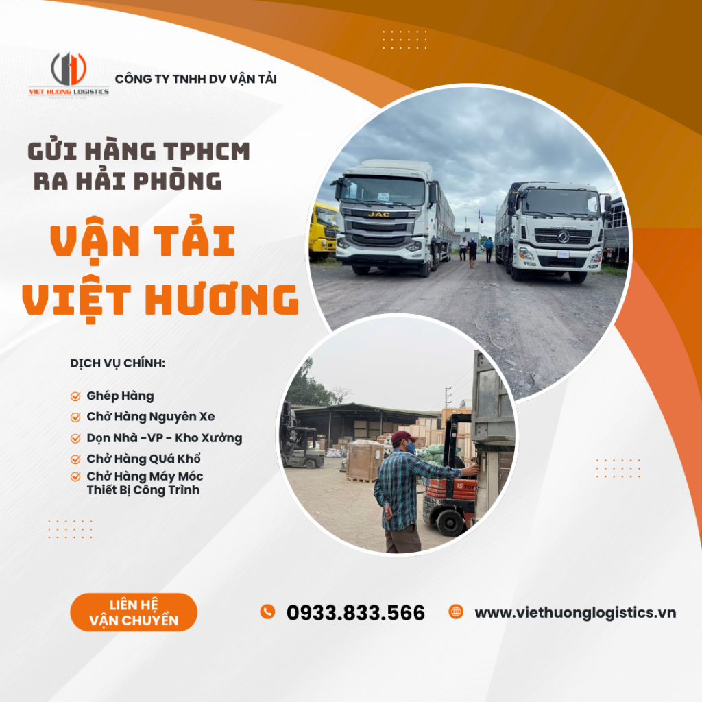 Xe Ghép Hàng HCM đi Hải Phòng 2-3 ngày I 0933.833.566