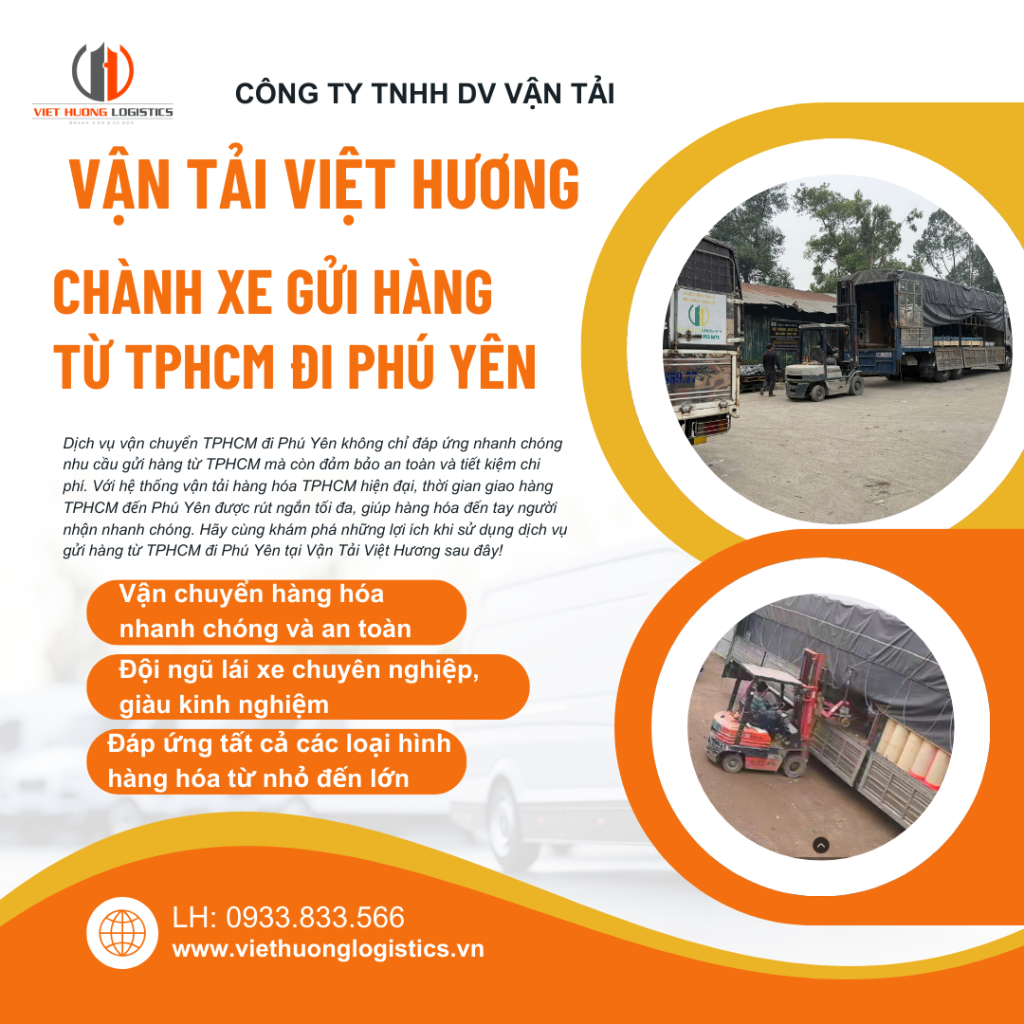 Gửi hàng từ TPHCM đi Phú Yên chỉ 1-2 ngày