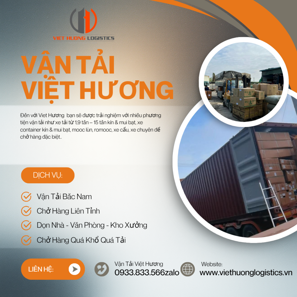 Gửi hàng từ TPHCM đi Ninh Bình 2-3 ngày - Vận Tải Việt Hương. LH: 0933833566/zalo