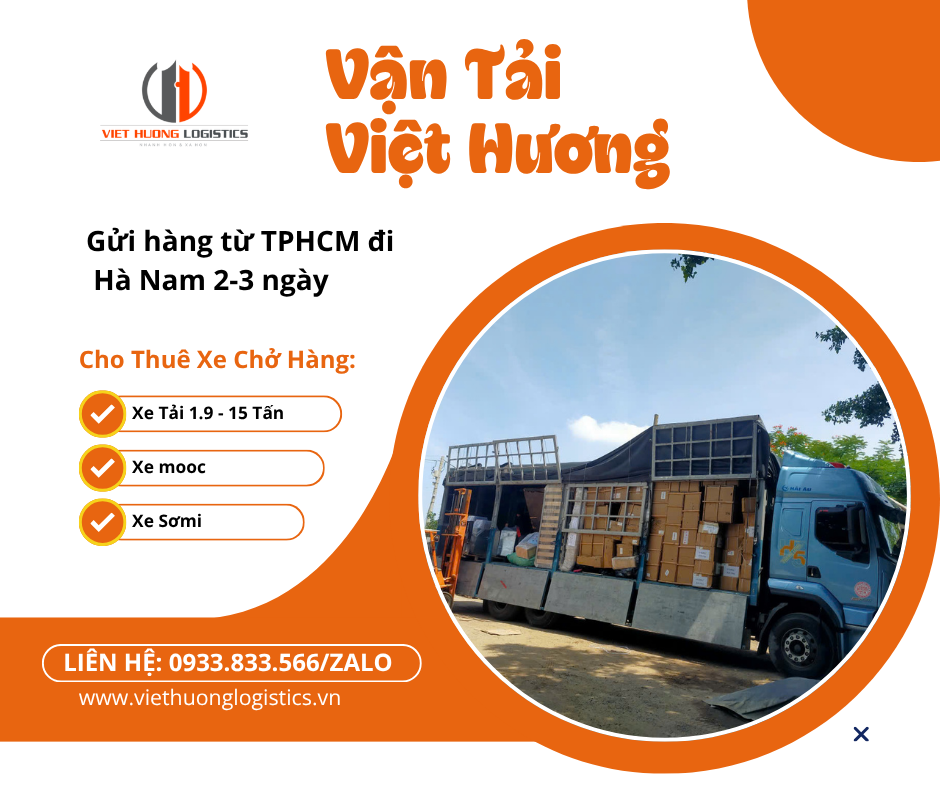 Gửi hàng từ TPHCM đi Hà Nam 2-3 ngày - Vận Tải Bắc Nam
